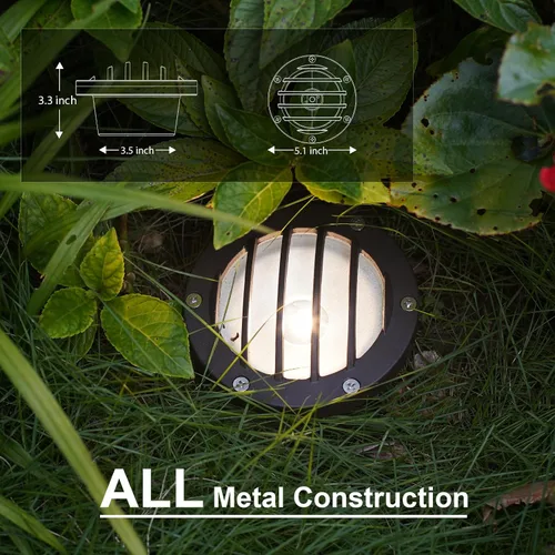 Miniatura 7 de GOODSMANN Luces LED de bajo voltaje para paisaje, 4 W, 12 V, 200 lúmenes, blanco cálido con conector de cable para terraza, escalón, jardín