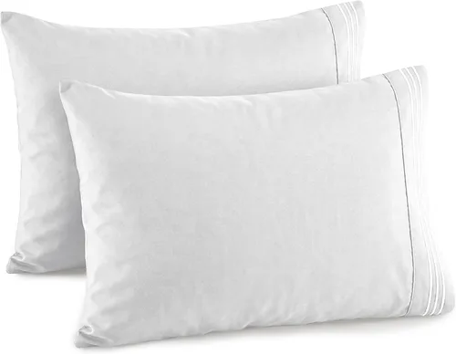 Miniatura 21 de Elegant Comfort Juego de fundas de almohada de 2 piezas de calidad hotelera, lujosas y suaves fundas de almohada de calidad egipcia de 1500 hilos