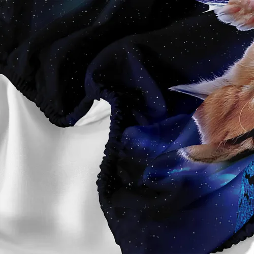 Miniatura 4 de AILONEN Sábana Bajera de Gatos, Sábanas de Cama con Temática de Gatos para Niñas y Niños, Juego de Sábanas Twin XL de Gatos para Adolescentes