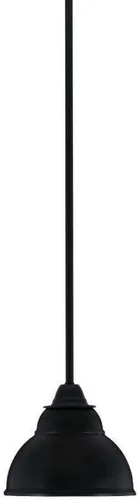 Miniatura 62 de Toltec Lighting Paramount - Mini colgante de 1 luz en acabado negro mate con cristal de arte perla de 7 pulgadas y estilo negro