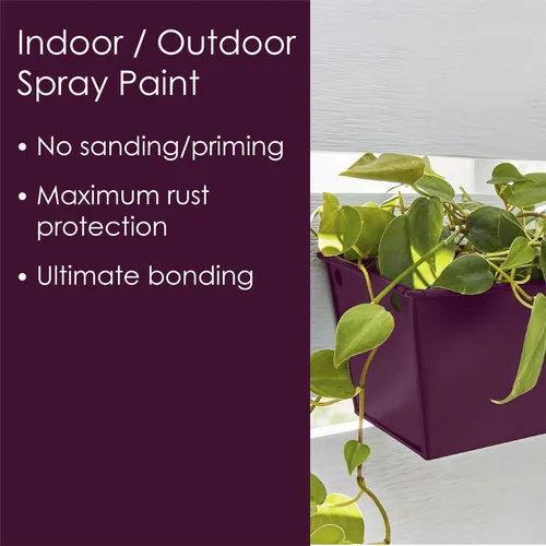 Miniatura 258 de Krylon Fusion - Pintura en aerosol adhesiva todo en uno para uso en interiores y exteriores, 12 onzas, aluminio