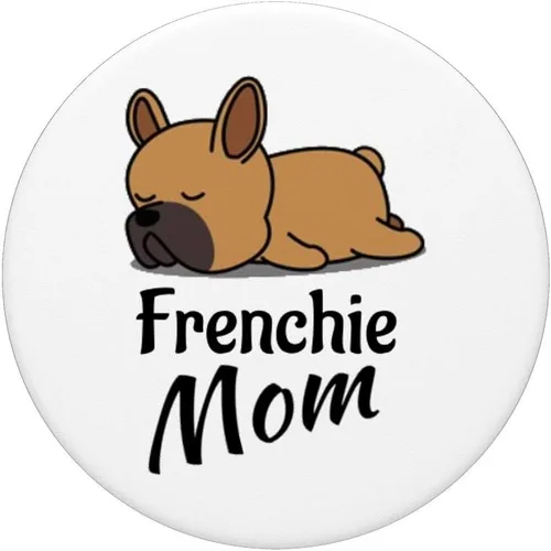 Miniatura 3 de Frenchie Mom – Regalo de perro Bulldog francés para niñas – PopSockets Grip y soporte para teléfonos y tabletas