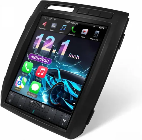 Radio estéreo de coche Android para Ford F150 actualización estéreo 2009 2010 2011 2012 2013, pantalla táctil estilo Tesla de 12.1 pulgadas 4G+64G