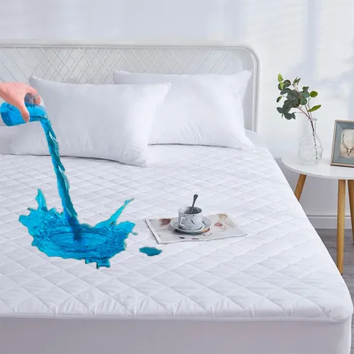 Miniatura 9 de Favorland Cubrecolchón tamaño individual – Viscosa transpirable extra gruesa refrescante hecha de bambú – Funda de colchón acolchada suave