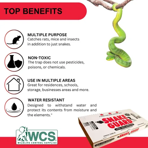 Miniatura 6 de Snake Guard® - Trampa para serpientes de Wildlife Control Supplies – Trampa resistente a la intemperie sin contacto – Control seguro y eficaz