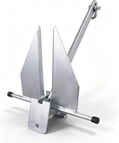 Miniatura 3 de Young Marine El kit de anclaje galvanizado estilo Fluke incluye anclaje galvanizado Fluke, cuerda, grilletes, cadena de 8 libras, 10 libras, 13