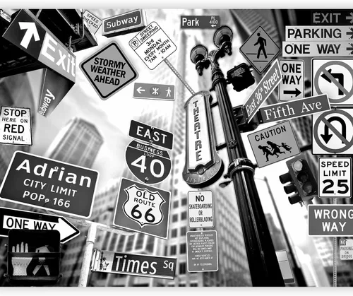 Miniatura 20 de artgeist Mural de pared Nueva York, 77 x 61 pulgadas, adhesivo autoadhesivo para pared, diseño de foto extraíble, decoración del hogar, paisaje