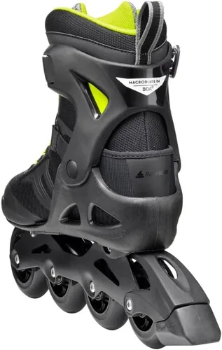 Miniatura 5 de Rollerblade Macroblade 84 BOA, Patines en línea de fitness para adultos, negro y lima, patines en línea de rendimiento