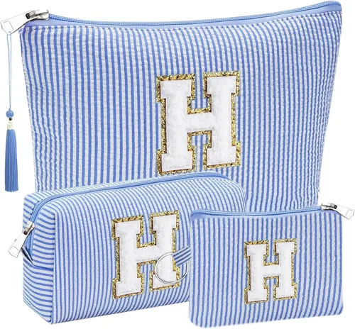 Miniatura 51 de Regalos Iniciales Bolsitas de Cosméticos de Viaje Juegos para Cartera, 3pcs Bolsitas Stoney Clover Dupes Bolsa de Maquillaje, Juego de Bolsas