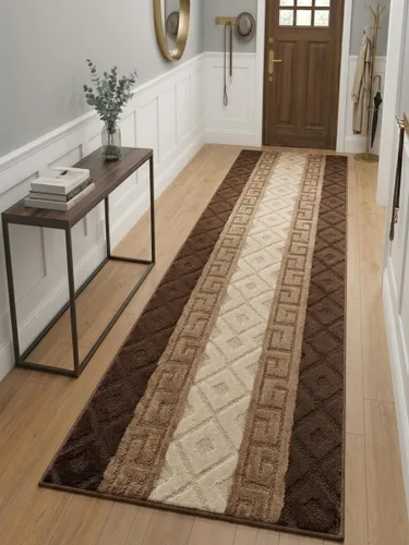 Miniatura 9 de Alfombra de pasillo de corte personalizado, antideslizante, 31 pulgadas de ancho x tu elección de longitud, flecha antracita, 31 pulgadas x 3 pies