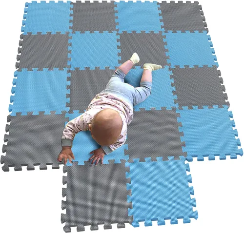 Miniatura 18 de MQIAOHAM® Alfombras de Juego tipo Rompecabezas de 18 Piezas, Alfombra de Juego Suave para Bebés, Baldosas de Espuma Entrelazadas para Niños, Café