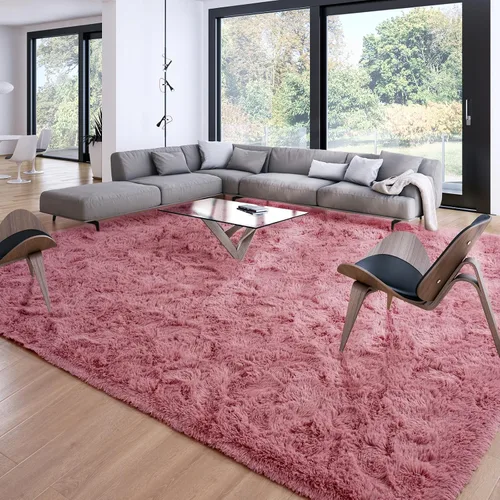 Miniatura 58 de Merelax Alfombra Moderna Suave y Esponjosa Shaggy para Dormitorio Sala de Estar Decoración de Sillas Pequeñas Alfombras Tapetes para Pies Piso, Verde