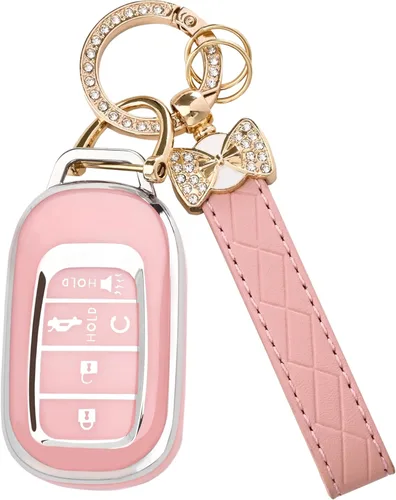 Miniatura 7 de TECARATE Funda para llavero VW – Funda de TPU suave compatible con VW Jetta Atlas Golf Polo Passat MK8 Tiguan Beetle Gti Smart Remote Key (3 botones)