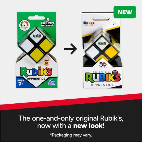 Miniatura 5 de Rubik’s Cube, Aprendiz, Cubo Principiante 2x2, Rompecabezas Clásico de Combinación de Colores, Rompecabezas Sensorial para Solución de Problemas