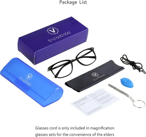 Miniatura 7 de VisionGlobal Blue Light Blocking Glasses for Women/Men, Anti Eyestrain, Computer Reading, TV Glasses, Stylish Square Frame