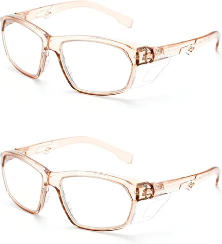 Miniatura 112 de ProtectX Elegantes gafas de seguridad antivaho y resistentes a los arañazos, gafas de protección UV, lentes de bloqueo de luz azul para hombres
