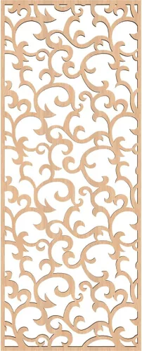 Miniatura 4 de Wheatland Paneles de pared decorativos de madera con calado, 9 3/8 pulgadas de ancho x 24 3/8 pulgadas de alto x 1/4 de alto, nogal
