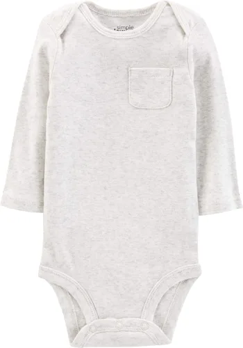 Miniatura 2 de Simple Joys by Carter's Body unisex de manga larga para bebé, paquete de 5