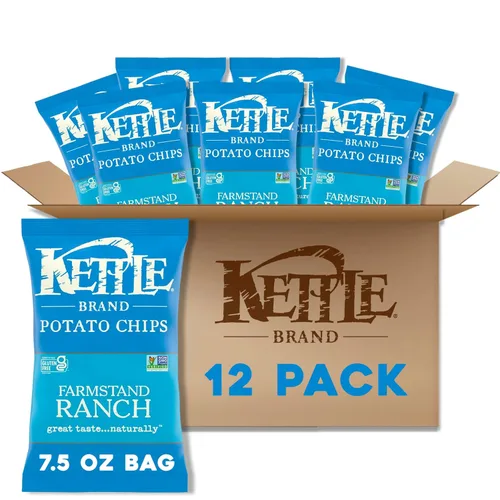 Miniatura 41 de Kettle Brand Papas Fritas, Backyard Barbeque Kettle Chips, Bolsa de Aperitivos, 1.5 Oz