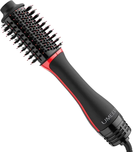 Umeely Plus 2.0 Cepillo Secador de Cabello Cepillo Secador en uno, Cabezal de Cepillo Ovalado de 2'', Cepillo Estilizador Iónico de Aire Caliente