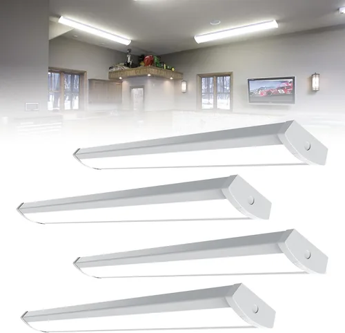 Miniatura 12 de HYPERLITE Luz LED envolvente de 4 pies 60W, 6600LM Luminarias LED de tienda de 4' con 3 vatajes para garaje, luz envolvente blanca neutra de 4000K