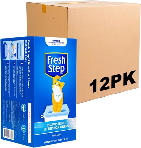 Miniatura 13 de Fresco Paso Cordón Cat Litter Box Liners, perfumado, tamaño jumbo, 36" x 19" - 7 unidades por caja, 2 cajas