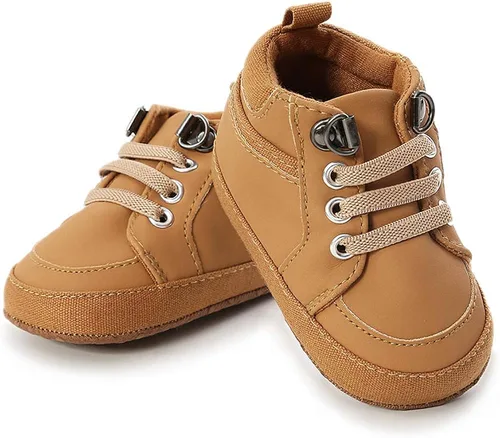 RVROVIC Zapatillas antideslizantes para bebés y niñas, botas de tobillo suaves para niños y niñas, zapatos de cuna para recién nacidos