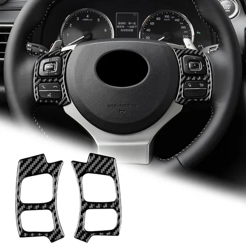 Miniatura 8 de AIRSPEED Para Lexus IS - Adhesivo decorativo para volante de fibra de carbono, marco central para Lexus IS250, IS300, IS350, 200T, 2013-2019, Para