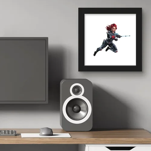 Miniatura 6 de Trends International Gallery Pops Marvel Comics Avengers - Póster de pared de viuda negra, 12 x 12 pulgadas, versión enmarcada en negro