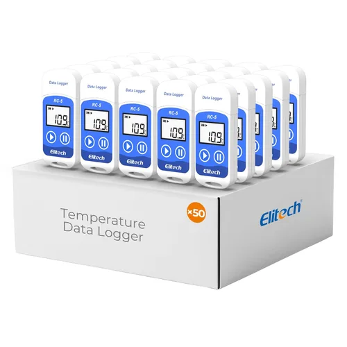 Miniatura 9 de Elitech RC-5 pantalla LCD USB grabador registrador de datos de temperatura, 32000 puntos alta precisión