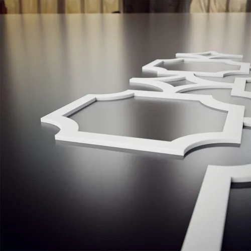 Miniatura 5 de Ekena Millwork 20 5/8"An x 11 3/8"Al x 3/8"Es Paneles de Pared Decorativos Anderson Pequeños de Fretwork en PVC de Grado Arquitectónico
