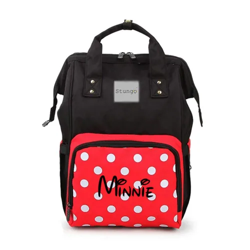 Miniatura 23 de Bolsa de pañales grande personalizada, bolsa de mano, mochila - Monograma personalizado bordado para bebé/bolsa de bebé (negro)