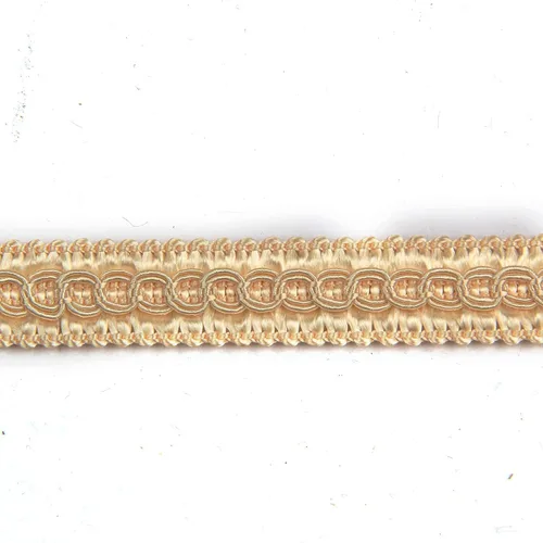 Miniatura 15 de Borde básico hecho a mano de 13 yardas, 0.6 in/0.59 pulgadas de diámetro, trenza para bricolaje, decoración... beige