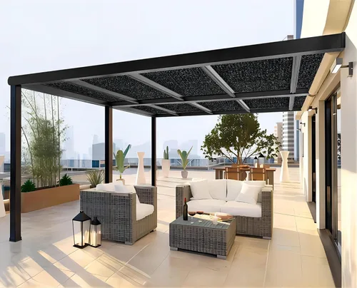 Miniatura 5 de Shatex Tela de sombra para plantas del 90% de 6' x 8' con ojales para toldo de pérgola y dosel, color negro, 12 bolas elásticas