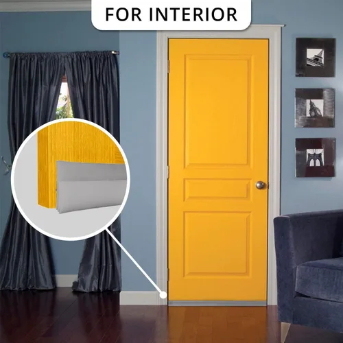 Miniatura 6 de Paquete de 2 topes para puerta, fuerte adhesivo para puertas exteriores e interiores, a prueba de polvo e insonorización, 2 pulgadas de ancho x 39