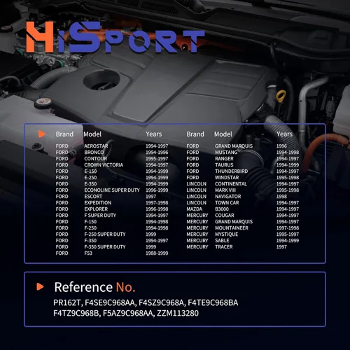 Miniatura 3 de HiSport Regulador de presión de inyección de combustible - 2.7BAR, reemplaza a PR162T, F4SE9C968AA, F4SZ9C968A, F4TE9C968BA, F4TZ9C968B
