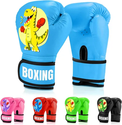 Miniatura 12 de Guantes de boxeo para niños y niñas, guantes de entrenamiento de boxeo juvenil para niños de 3 a 9 años, guantes de entrenamiento de 4 onzas