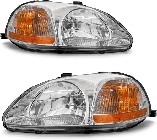 Miniatura 10 de para Ensamble de Faro para Honda Civic 4P Puertas Sedán 2012 2013 2014 2015, compatible con Honda Civic 2P Puertas Coupé 2012-2013, Lente Carcasa