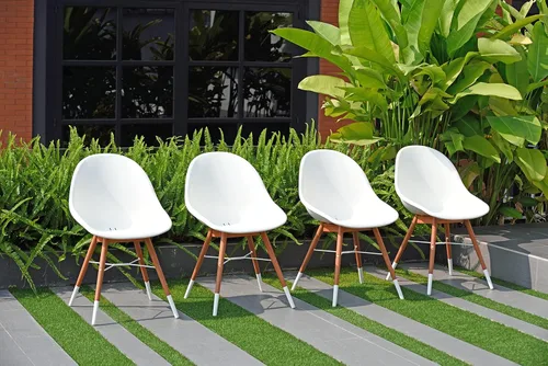 Miniatura 3 de Brampton - Juego de comedor extensible para patio de 9 piezas, madera de eucalipto, ideal para exteriores e interiores