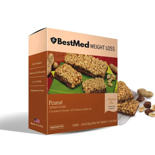 Miniatura 20 de BestMed - Barra de proteínas – 0.55 onzas de proteína, baja en carbohidratos, baja en azúcar, alta fibra, baja en calorías, barra nutricional