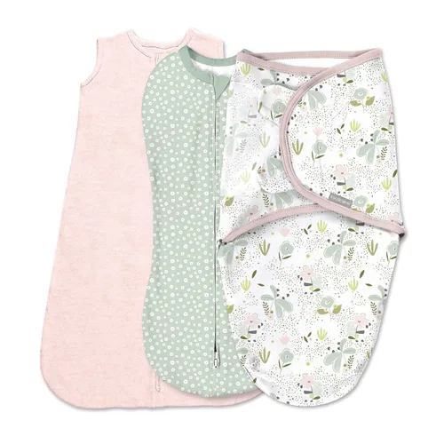 Miniatura 15 de SwaddleMe - Manta original orgánica, talla S/M, de 0 a 3 meses, paquete de 2 (cielos estrellados)