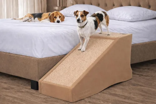 Pet Gear Combinación de escalera y rampa para perros/gatos, fácil paso, ligero/portátil, resistente, fácil montaje (no requiere herramientas), 1