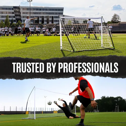 Miniatura 4 de QUICKPLAY Kickster - Arco de fútbol ultra portátil Montaje rápido y fácil Incluye red y bolsa de transporte Disponible en 7 tamaños Red