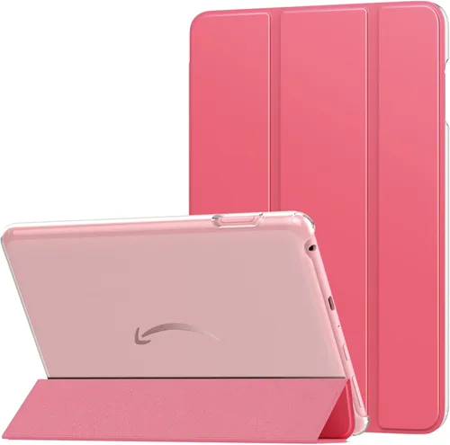 Miniatura 27 de MoKo Funda para tableta Amazon Kindle Fire HD 8 y 8 Plus (12/10ª generación, 2022/2020), funda de piel sintética con soporte triple y carcasa azul