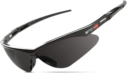 Glove Station Optic Max Safety Glasses for Men & Women, Scratch-Resistant Eye Protection for, Hunting & Construction Gris