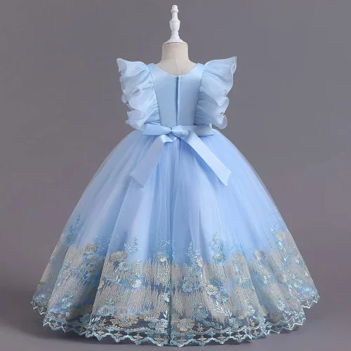 Miniatura 3 de Vestido de princesa para niña vestido de tul hinchado vestido de dama de honor boda comunión fiesta de cumpleaños concurso vestido de graduación