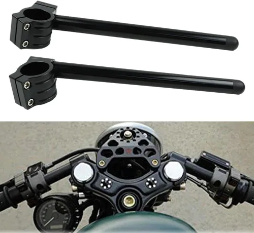 Miniatura 3 de FLYPIG Manillar de horquilla con clip para motocicleta de 11.811 in 7/8 pulgadas para Honda CB500 CB650 CB750 1969-1982 CBX CL77 MR250 SL350 CB450