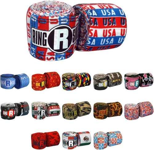 Miniatura 3 de Ringside Apex 180” Boxing Hand Wraps Pair - Durable, Elastic Training Wraps with Hook & Loop Closure, Multi-Color Options, Perfect for MMA, Muay
