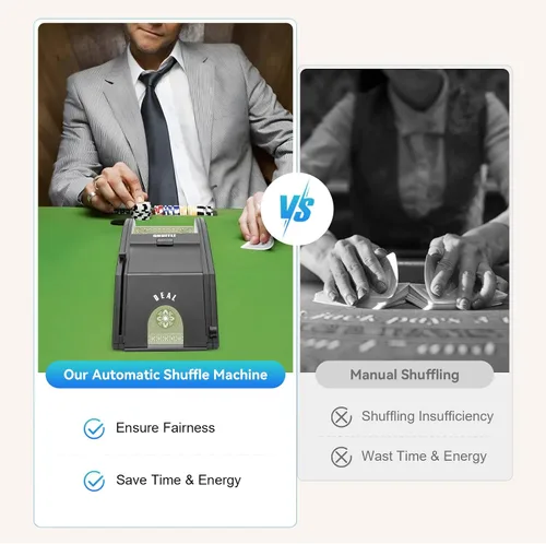 Miniatura 4 de 1-2 barajador automático de cartas barajador de cartas eléctrico profesional máquina de barajar portátil para juego de fiesta en casa