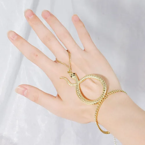 Miniatura 2 de Long tiantian Pulsera de serpiente para mujer, pulsera de serpiente ajustable Medusa, pulsera de serpiente de animal para fiesta de Halloween